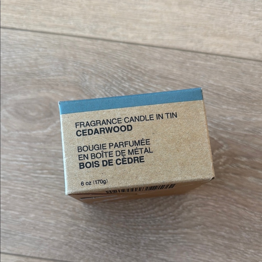 MUJI Cedarwood Fragrance Candle in Tin